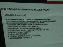 Nissan Frontier PRO-4X w/R Package Crew Cab 4x4 2026