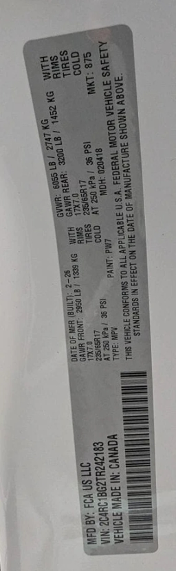 Chrysler Pacifica Select FWD 2026