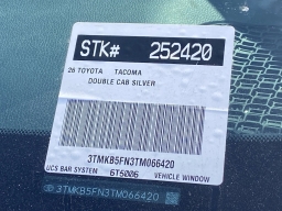 Toyota Tacoma 2WD SR5 Double Cab 6' Bed AT (Natl) 2026