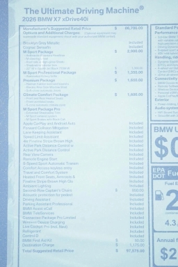 BMW X7 xDrive40i Sports Activity Vehicle 2026