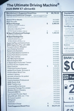 BMW X7 xDrive40i Sports Activity Vehicle 2026