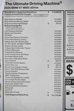 BMW X7 M60i Sports Activity Vehicle 2026