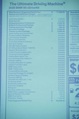 BMW X6 xDrive40i Sports Activity Coupe 2026