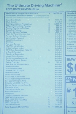 BMW X6 M60i Sports Activity Coupe 2026