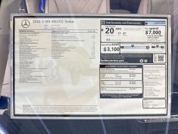 Mercedes-Benz S-Class S 580 4MATIC Sedan 2026