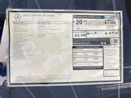 Mercedes-Benz S-Class S 580 4MATIC Sedan 2026