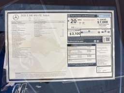 Mercedes-Benz S-Class S 580 4MATIC Sedan 2026