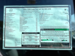 Mercedes-Benz Sprinter Crew Van Standard Roof 4-Cyl Diesel HO 2500 Standard Roof I4 Diesel HO 144" AWD 2026