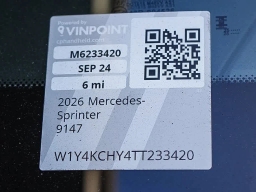 Mercedes-Benz Sprinter Crew Van High Roof 4-Cyl Diesel 2500 High Roof I4 Diesel 170" RWD 2026