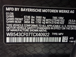 BMW iX xDrive45 Sports Activity Vehicle 2026