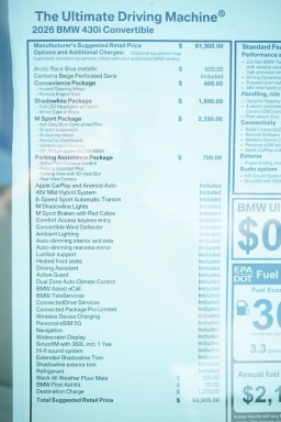 BMW 4 Series 430i Convertible 2026