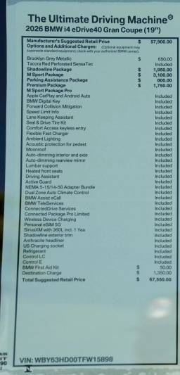 BMW i4 eDrive40 Gran Coupe 2026